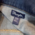 Wrangler  Denim Jean Jacket with  Travel Patches Size S Photo 4