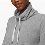 Lululemon Go Forward Pullover Fleece Heathered Core Light Gray Sweater Size 6 Photo 2