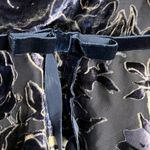 Marchesa Notte Velvet Floral Tiered Ruffle Sleeveless V Photo 13