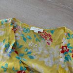 Yumi Kim Women’s  That’s A Wrap Yellow Silk Blouse Top Size M Photo 3