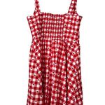 Avec Les Filles NWT ANTHROPOLOGIE  Cherry Gingham Red Mini Dress Sz 14 Photo 3