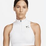 Nike Air Swoosh 1/2 Zip White Sports Bra, Size 2XL Photo 0