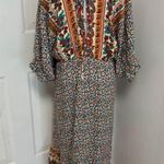 Umgee  Mixed Print High Low Midi Dress Photo 6