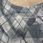 Beyond Yoga EUC  Refocus Crop Tank Grey Argyle Small Photo 1