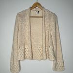 Anthropologie  Akemi + Kin Cream Open Cardigan Sweater Size Small Photo 0