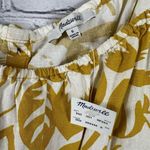 Madewell Tank Top Linen-Blend Meriden Crop Cami Tie Tropicale Floral S/M NWT Photo 4