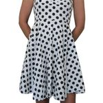 Vintage Lady Style Polka Dot Rockabilly Swing Dress / Rockabilly / Pin Up White Photo 1