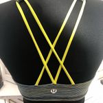 Lululemon Free to Be Bra Wild Sports Padded Strappy Blue Yellow XS Photo 6