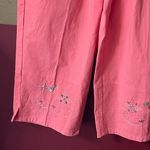 Jane Ashley  NWT Vintage 100% cotton embroidered beaded loose fit capris. Photo 4