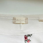 Altar'd State Altar’d State Embroidered Tee White Dainty Rose Waffle Knit Girly Photo 8