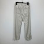 Madewell  The Dean Easy Straight Pant Bone Beige Cotton Linen Relaxed W 24 NWT Photo 10