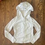 Under Armour  Asymmetrical Zip Up Hoodie White Heather Size Small Cozy Cute Photo 0