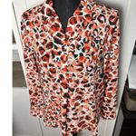 Jones New York  Leopard Print V-Neck Long Sleeve Top Womens Size‎ Small Photo 10
