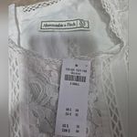 Abercrombie & Fitch  White Lace Y2K girly fairy core eyelet lace Dress XS NWT Photo 8