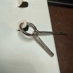 Vince Camuto Gold Hexagon Crystal stones and Geometric bars with crystal 2 pair Photo 7