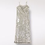 Neiman Marcus  Endless Rose NWT All over Sequined Scoop Back Midi‎ Dress Size XS Photo 5
