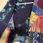 VTG Surya Patchwork Beaded Jacket Wmns Crop Retro Purple Sz L Grunge Boho Hippie Size L Photo 3