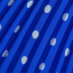 Self Portrait  Blue Pleated Chiffon Polka Dot Dress size 6 Photo 3