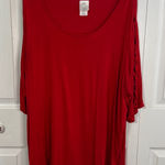 Just My Size JMS sideline red long open sleeve top size 3XL Photo 0