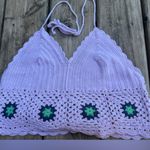 Aerie  Crochet Crop Top lavender Photo 0