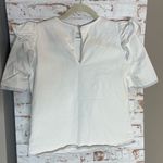 Saylor  Cream Ruffled Blouse Photo 2