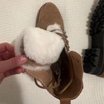 Sam Edelman Fur Lace Up Booties Photo 5