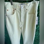 RE/DONE NWT - 70’s Bootcut Jeans | Soft Yellow/Cream Color | Sz 25 Tall | Rare Photo 14