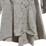 Joan Rivers Seersucker Button Front Striped Shirt Photo 2