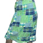 Lord & Taylor Vintage Women’s Size S Green Cotton Plaid Madras Midi Skirt Photo 0