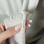 525 America Hoodie Sweater Light Gray Shimmer Knit Womens Size S Photo 6