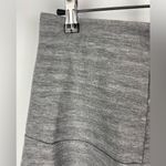Juicy Couture Gray A-Line Retro Soft Knit Gray Jersey Skater Raw Hem Skirt Photo 3