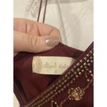 Altar'd State Dress Womens Small Burgundy Analia Beaded Embellished Floral Photo 1