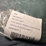 Free People NWT  Green Faux-Leather Skirt Sz 0 Photo 12