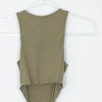 Princess Polly  Green Cutout Sleeveless Ribbed Oriana Bodysuit Womens‎ Size 4 Photo 9