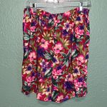 Vintage Jones New York Hawaii Floral Rayon Shorts Red Size L Photo 1