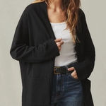 American Giant Women's French Terry Cardigan Made In USA Size S Black Photo 0