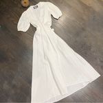Reformation Weiss White Linen Wrap Dress Size Small Photo 4