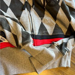 10.Deep Pattern Diamond Zip Up Sweater Hoodie Black Gray Streetwear Small Photo 7