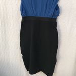 Studio M‎ Silk Blend Dress Black Blue Size M Photo 5