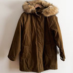 ASOS Kahki Winter Coat Size 6 Photo 0