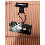 EXPRESS New  Top Womens XL Pink Strapless Knit Ribbed Cami Classic Dressy Cropped Photo 2