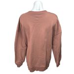 Wat. The Brand Brown Crew Neck Oversized Long Sleeve Pullover Sweater Top Size L Size L Photo 1