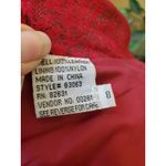 Newport News  Woman’s Red Leather Suede Jacket Trench Coat Size 8 Photo 7