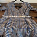 Trixxi plaid long sleeve romper Photo 4
