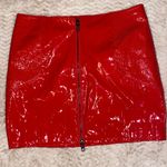 Divided Leather Mini Skirt Photo 0