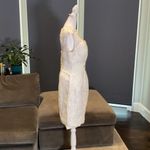 Women’s Ivory Dress & Matching Chiffon Jacket with beautiful detail Size L**READ Size L Photo 8