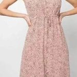 Rails  Frida Midi Dress Rose Spotted Wedding Spring Summer Ruffle Flowy Size M Photo 1