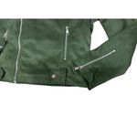 Vigoss  Womens XL asymmetrical Army green moto jacket​​​​​​​​​​ Photo 4