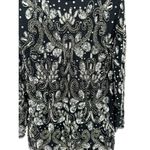 Pisarro Nights Embellished Mesh Cold Shoulder Sheath Dress Sequins Beaded Size 2 Photo 3