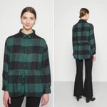 American Eagle AE Oversized Babydoll Plaid Shirt Photo 11